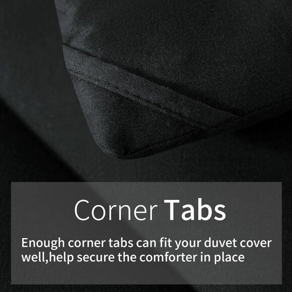 Queen Size Comforter Black  Set - Picture 9 of 9